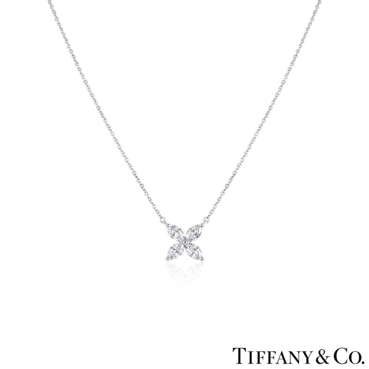 Tiffany & Co. Platinum Diamond Victoria Pendant 0.81ct TDW 14743715 Tiffany & Co. Platinum Diamond Victoria Pendant 0.81ct TDW 14743715